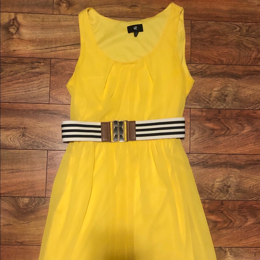 Sheer, Yellow dress